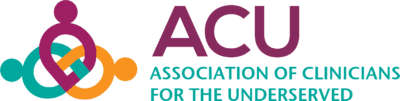 The logo for the Association of Clinicians for the Underserved