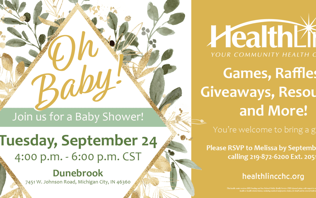 Community Baby Shower – HealthLinc Michigan City @ Dunebrook